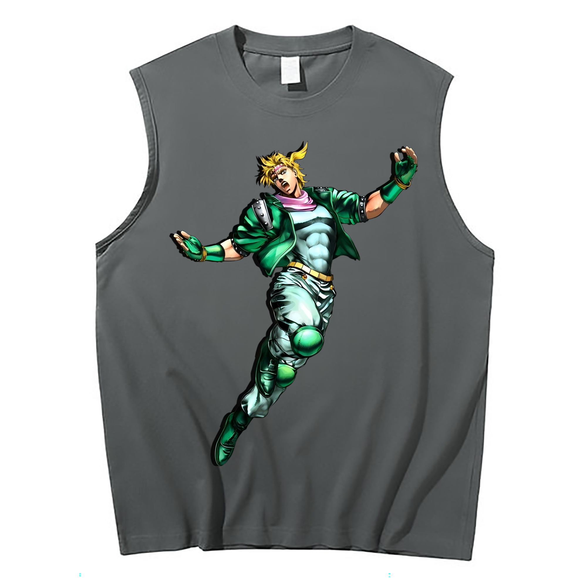 （画像用） ジョジョの奇妙な冒険 ディオ?ブランドー JoJo's Bizarre Adventure Dio Brando コットン100％タンクトップ（フロントプリント）